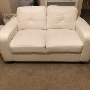 Icy white couch set